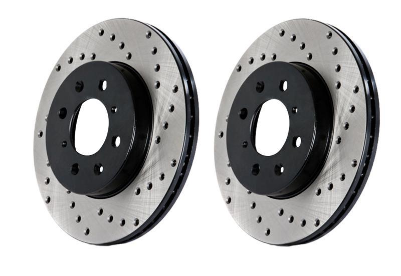Picture of Sport Cross Drilled Brake Rotor; Front Left