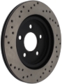 Picture of Sport Cross Drilled Brake Rotor; Rear Right