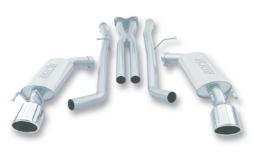 Picture of Borla 05-06 Pontiac GTO Coupe 2dr 6.0L 8cyl AT/MT 4spd/6spd RWD SS Catback Exhaust w/ inXin Pipe