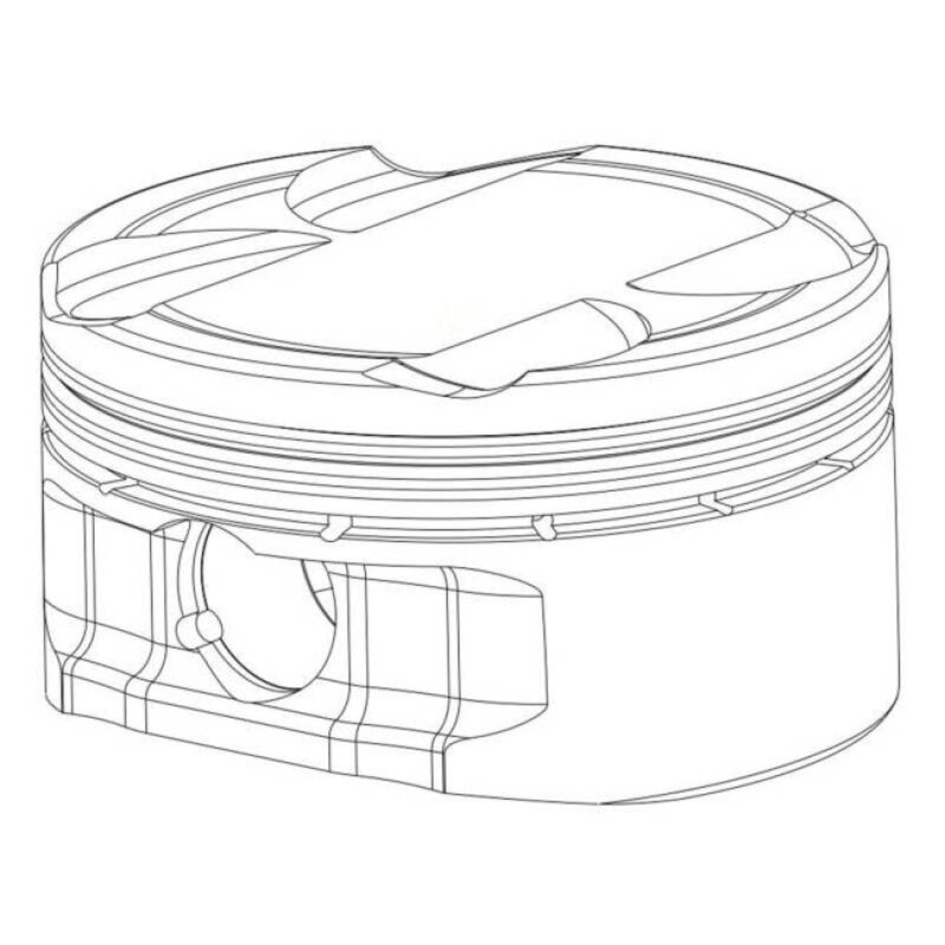 Picture of CP Piston & Ring Set for Mitsubishi 4G63  2G - Bore (86mm) - Size (+1.0mm) - Stroke (88) - CR (10.0)