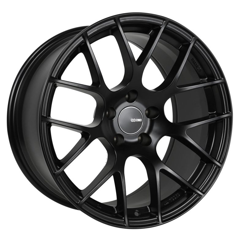 Picture of Enkei Raijin 18x8 40mm Offset 5x114.3 Bolt Pattern 72.6 Bore Diameter Matte Black Wheel