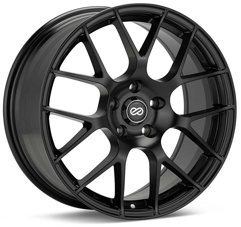 Picture of Enkei Raijin 18x8 35mm Offset 5x112 Bolt Pattern 72.6 Bore Diameter Matte Black Wheel