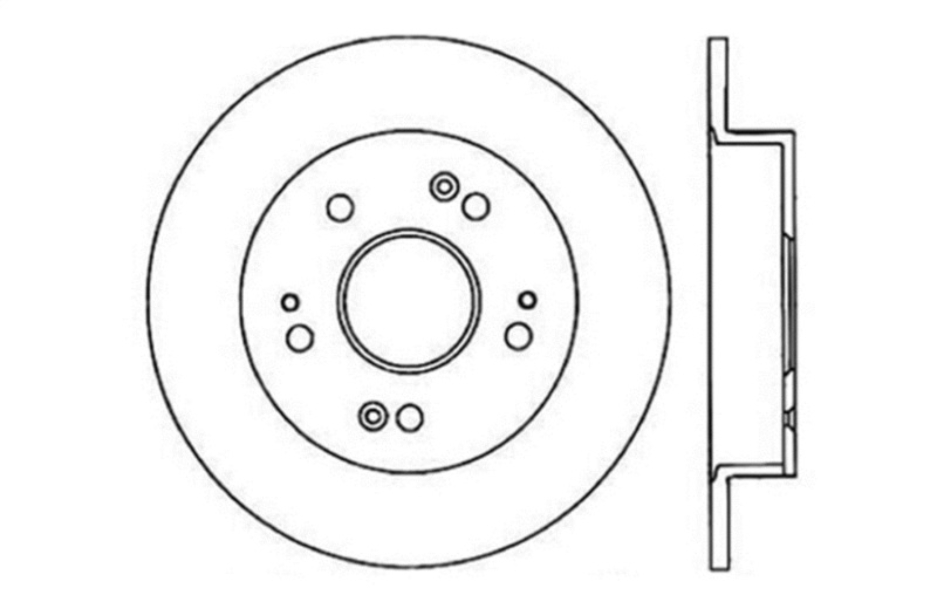 Picture of Sport Cross Drilled Brake Rotor; Rear Right