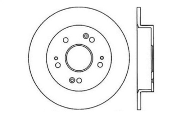 Picture of Sport Cross Drilled Brake Rotor; Rear Right