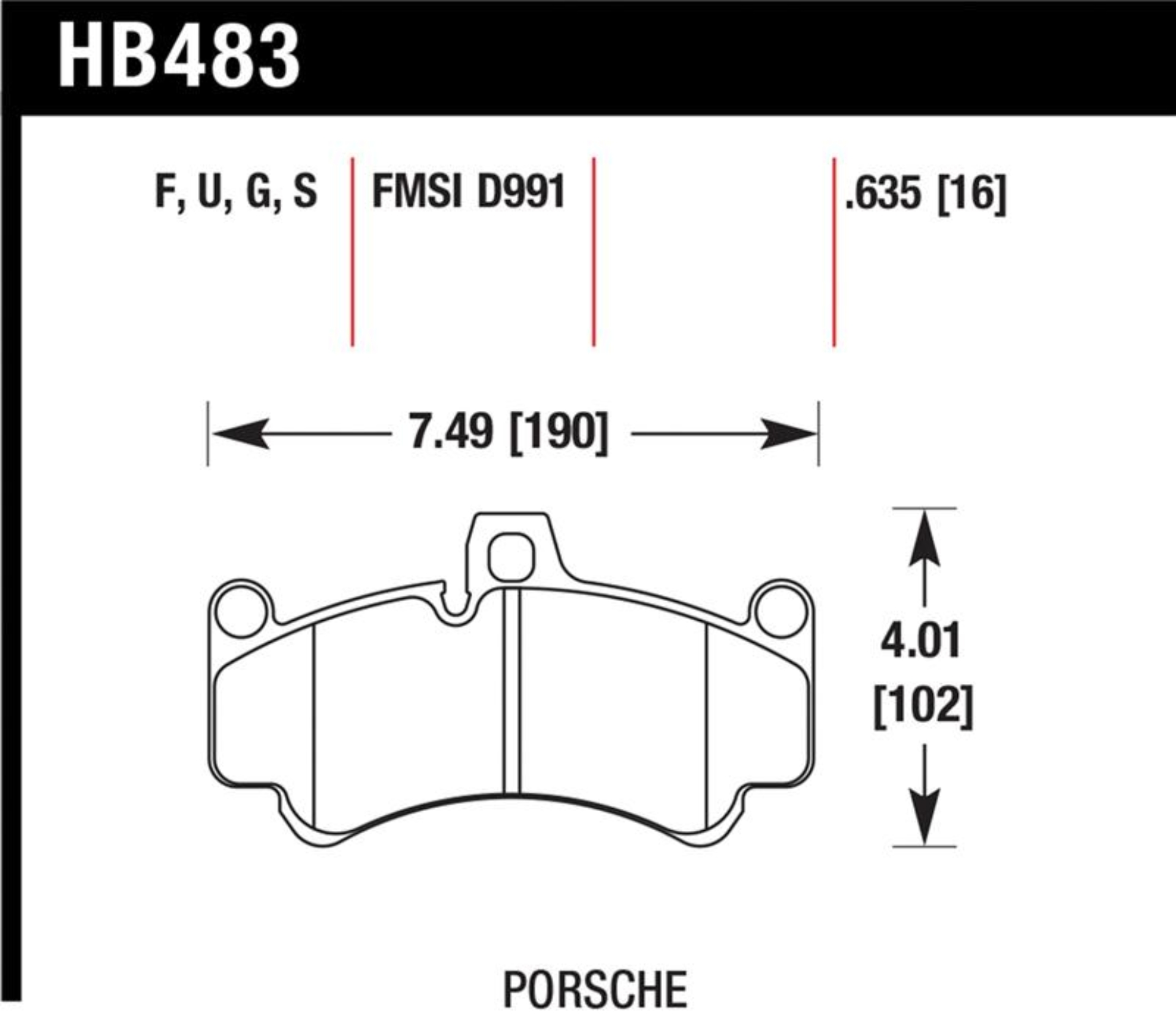 Picture of Hawk Performance HAWK DTC-70 Brake Pad Sets - HB483U.635