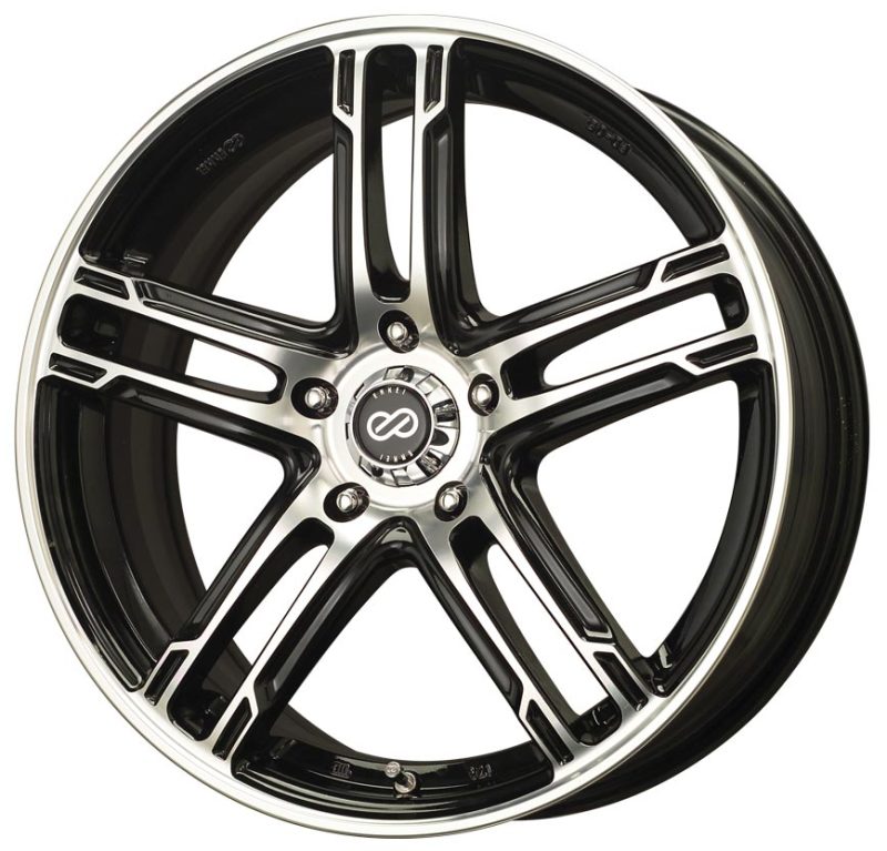 Picture of Enkei FD-05 17x7 4x100 40mm Offset 72.62 Bore Dia Black Machined Wheel