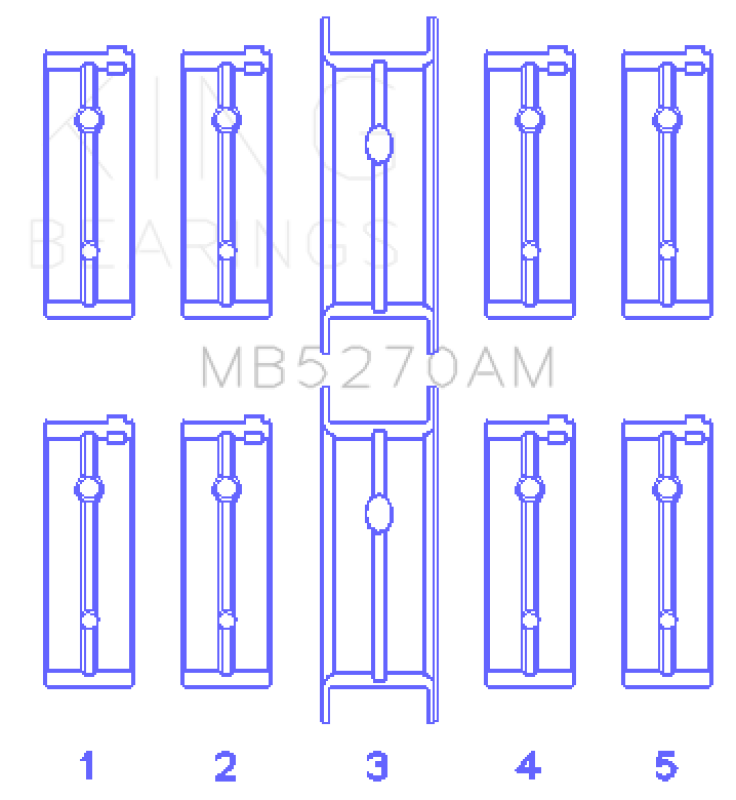 Picture of King Engine Bearings KING Main Bearings - MB5270AM0.75