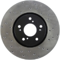 Picture of Sport Cross Drilled Brake Rotor; Front Left