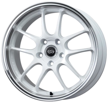 Picture of Enkei PF01SS 17x9 5x114.3 60mm Offset 75mm Bore Diameter White w/ Machined Lip Wheel