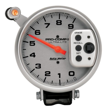 Picture of Autometer Ultra-Lite 5 inch 9000 RPM Single Range w/ Shift-Lite and Memory Tachometer
