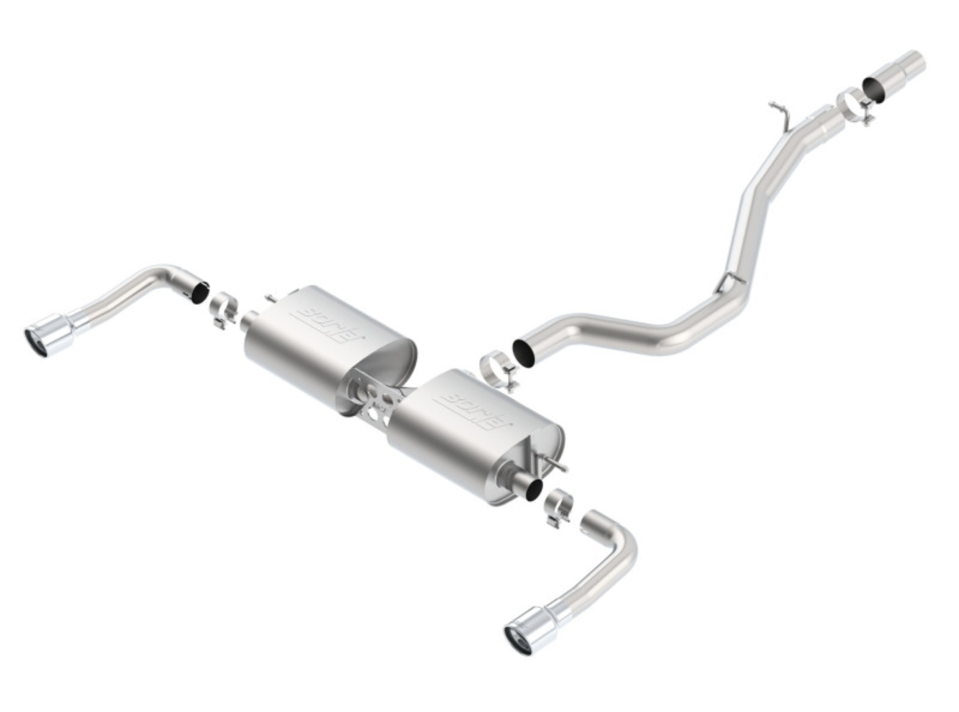 Picture of Borla 14-16 Audi A3 Quattro 2.0L Turbo AT/MT RWD 4DR S-Type Cat-Back Exhaust Single Split Rear Exit