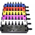 Picture of BLOX Racing Billet 6-Port Vacuum Manifold Kit - Black