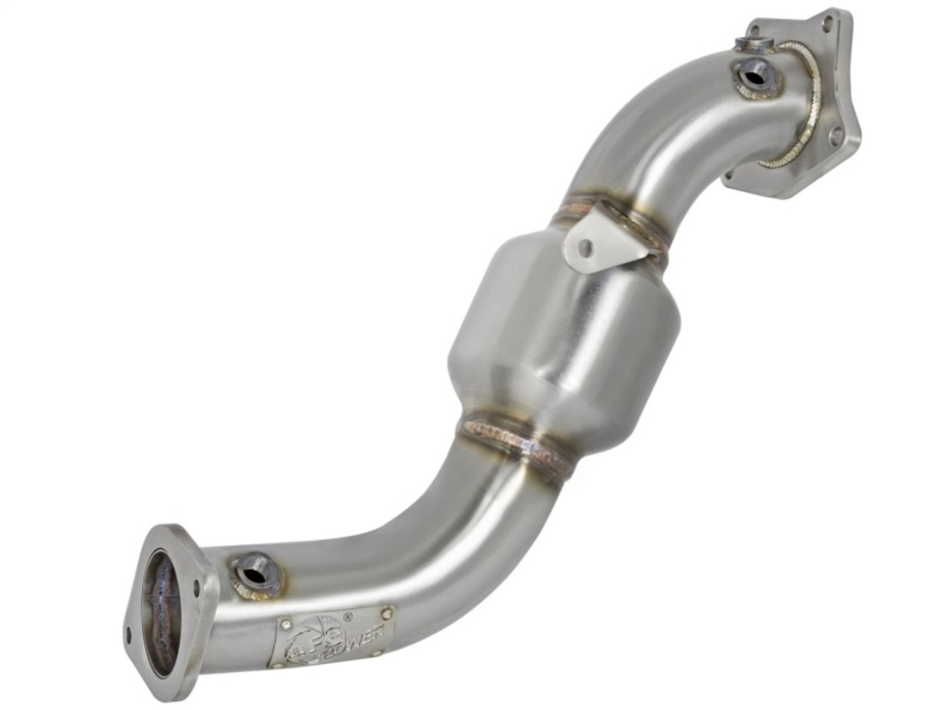 Picture of aFe Twisted Steel Down-Pipe Catted 13-16 Cadillac ATS L4-2.0L (t)