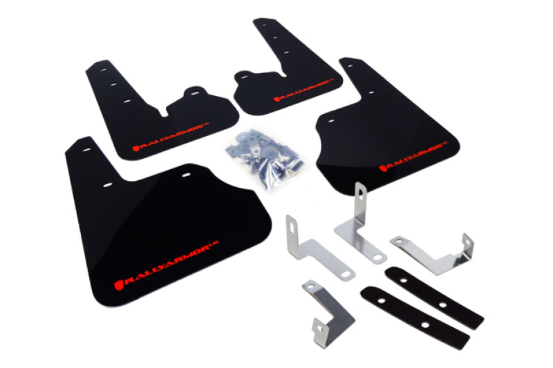 Picture of Rally Armor 12-16 Subaru Impreza 4D/5D Black UR Mud Flap w/Red Logo