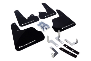 Picture of Rally Armor 12-16 Subaru Impreza 4D/5D Black UR Mud Flap w/White Logo
