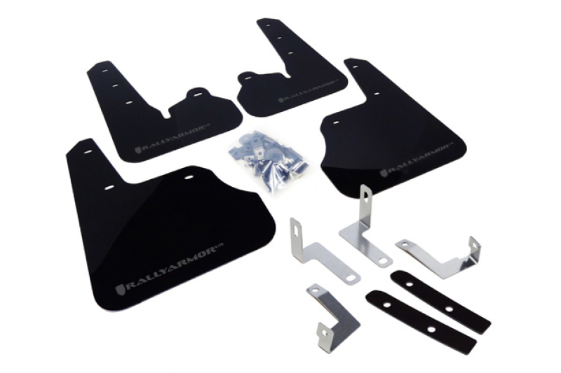 Picture of Rally Armor 12-16 Subaru Impreza 4D/5D Black UR Mud Flap w/Grey Logo