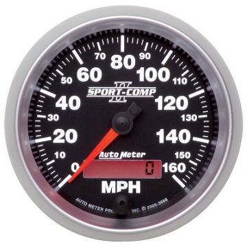 Picture of Autometer Sport-Comp II 3-3/8in 0-160MPH In-Dash Electronic Programmable Speedometer