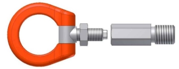Picture of Cusco Tow Hook Swivel Joint Rear Nissan Fairlady Z/370 Z