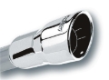 Picture of Borla 3in Inlet 4.25in Round Rolled Angle Cut x 4in Long Universal Exhaust Tips