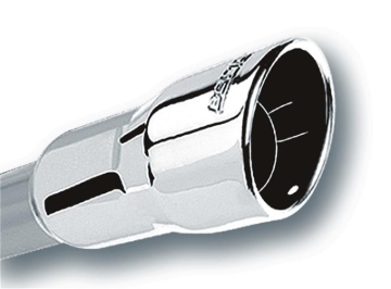 Picture of Borla 3in Inlet 4.25in Round Rolled Angle Cut x 4in Long Universal Exhaust Tips