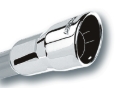 Picture of Borla 3in Inlet 4.25in Round Rolled Angle Cut x 4in Long Universal Exhaust Tips