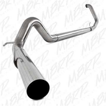 Picture of MBRP 1999-2003 Ford F-250/350 7.3L 4in Turbo Back Single No Muffler T409 SLM Series Exhaust System