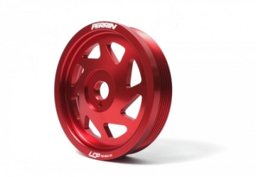 Picture of PERRIN 15-18 Subaru WRX / 13-20 BRZ / 14-18 FXT / 13-16 Crosstrek Lightened Crank Pulley - Red