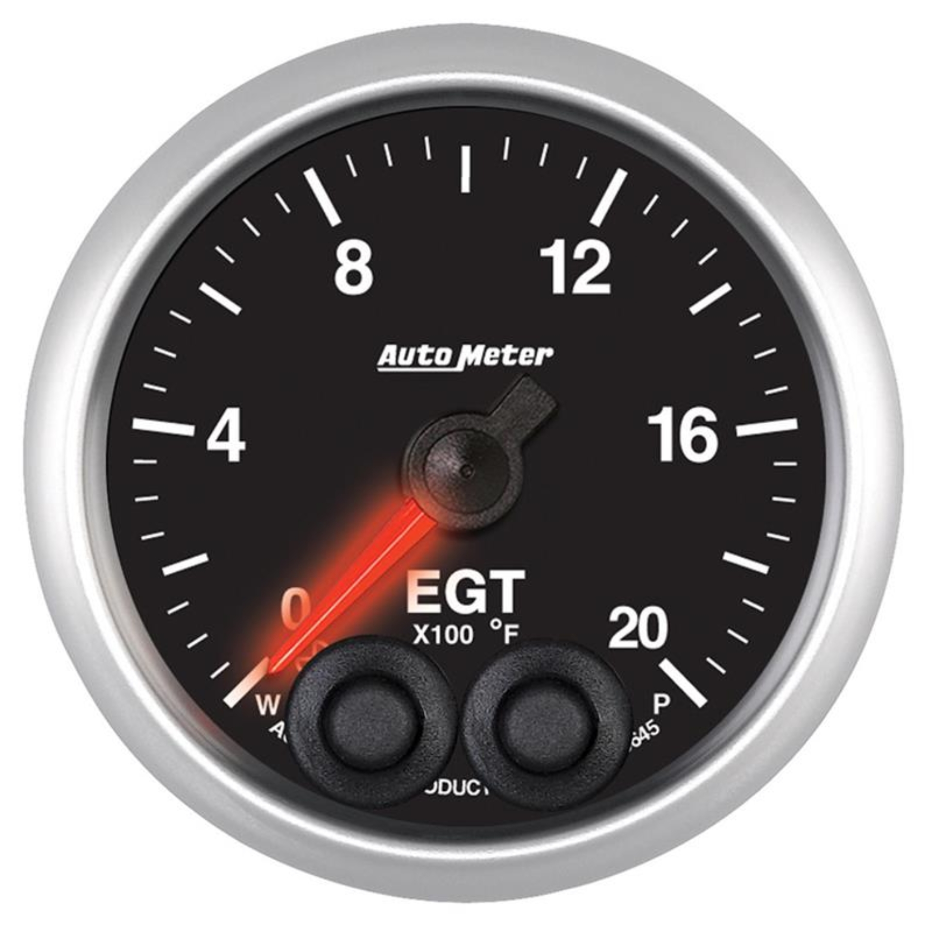 Picture of Autometer Elite 52mm 0-2000 Deg F Full Sweep Electronic Exhaust Gas Temperature Gauge