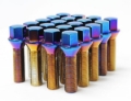Picture of Wheel Mate Mevius Lug Bolt Set of 20 - Blue Neon 12x1.50 40mm Cone 60 DEG TAP