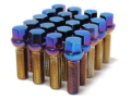 Picture of Wheel Mate Mevius Lug Bolt Set of 20 - Blue Neon 12x1.50 27mm Cone 60 DEG TAP