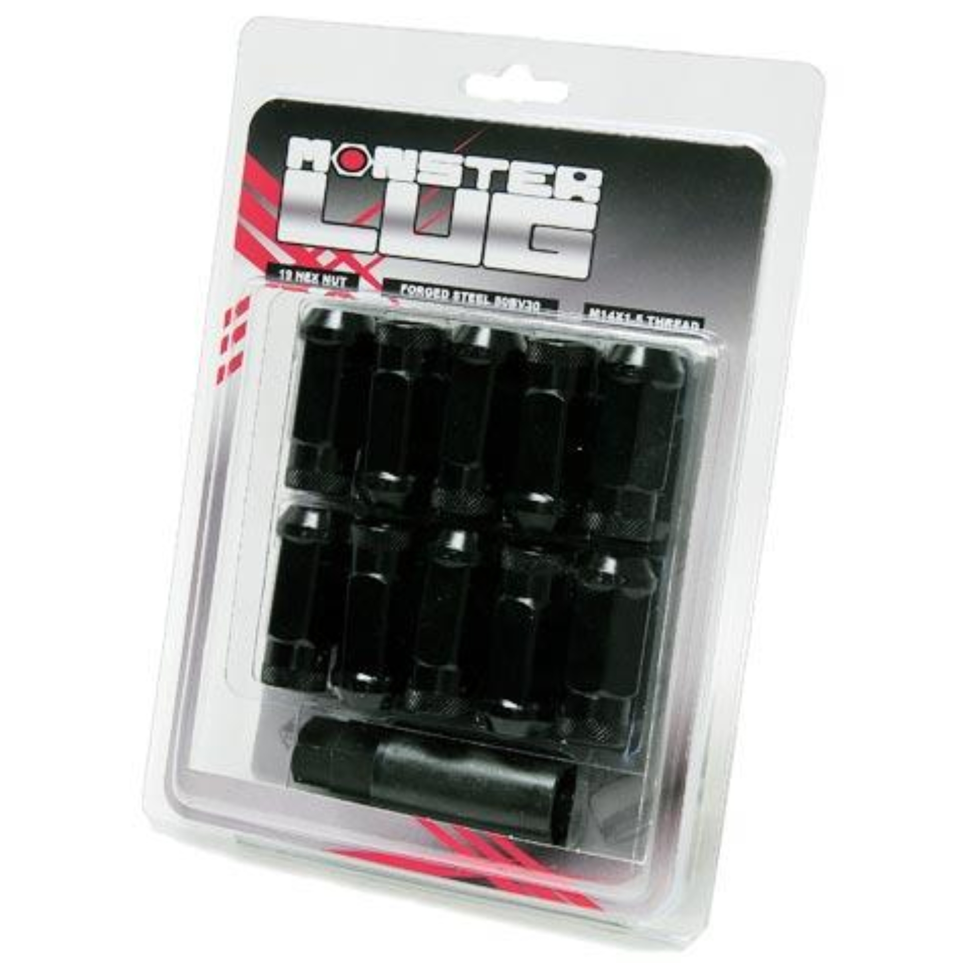 Picture of Wheel Mate Monster Locking Lug Nut Set of 4 - Black 14x1.50