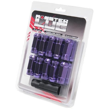 Picture of Wheel Mate Monster Locking Lug Nut Set of 4 - Purple 14x1.50