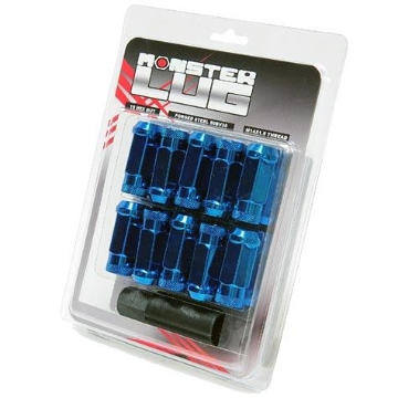 Picture of Wheel Mate Monster Locking Lug Nut Set of 4 - Blue 14x1.50