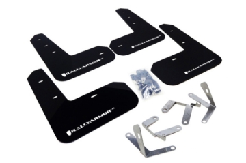 Picture of Rally Armor 13-17 Subaru BRZ/Toyota FR-S Black UR Mud Flap w/White Logo