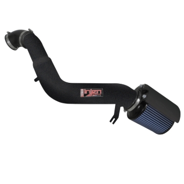 Picture of Injen 05-10 Grand Cherokee WK Wrinkle Bk Power-Flow Intake w/ MR Tech & Web Nano Fiber Dry Filter
