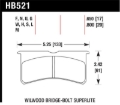 Picture of Hawk Performance HAWK DTC-60 Brake Pad Sets - HB521G.800