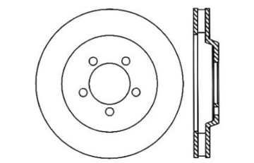 Picture of Sport Cross Drilled Brake Rotor; Front Left