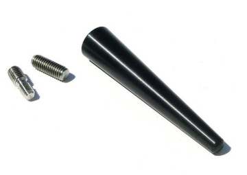 Picture of Torque Solution Black Billet Shorty Antenna: Audi / Volkswagen