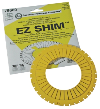 Picture of SPC Performance EZ Shim Dual Angle Camber/Toe Shim (Yellow)