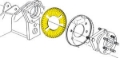 Picture of SPC Performance EZ Shim Dual Angle Camber/Toe Shim (Yellow)