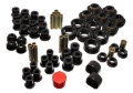 Picture of Energy Suspension 81-87 Chevy/GMC 4WD (W/ Stock Front Springs) Black Hyper-flex Master Bushing Set