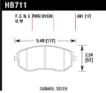 Picture of Hawk Performance HAWK HPS Brake Pad Sets Front - HB711F.661