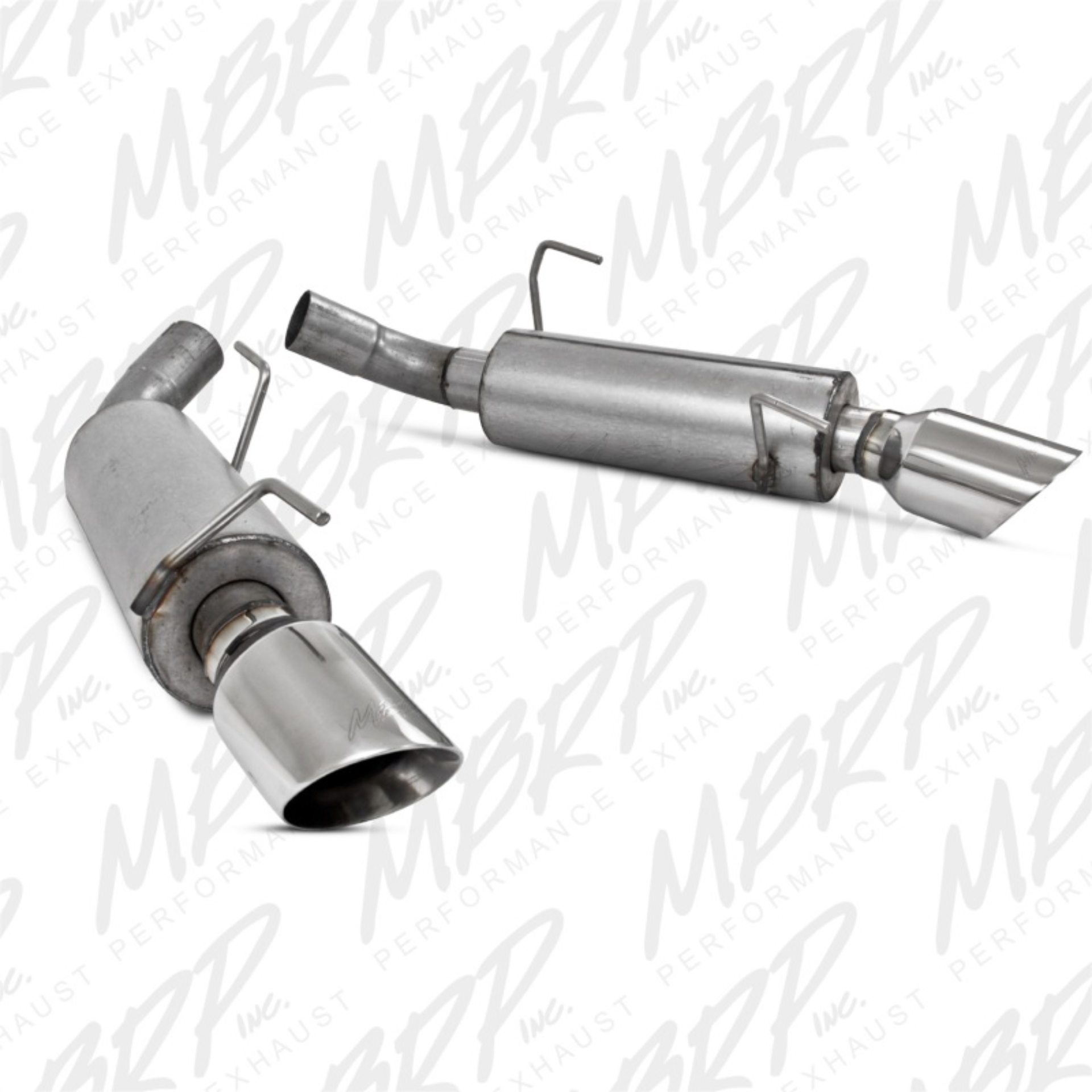 Picture of MBRP 05-10 Ford Mustang GT 5.0/Shelby GT500 Dual Mufflers Axle Back Split Rear AL