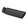 Picture of MBRP Universal 5in OD Angled Rolled End 4in Inlet 18in Length Black Finish Exhaust Tip