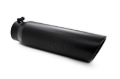 Picture of MBRP Universal 5in OD Angled Rolled End 4in Inlet 18in Length Black Finish Exhaust Tip