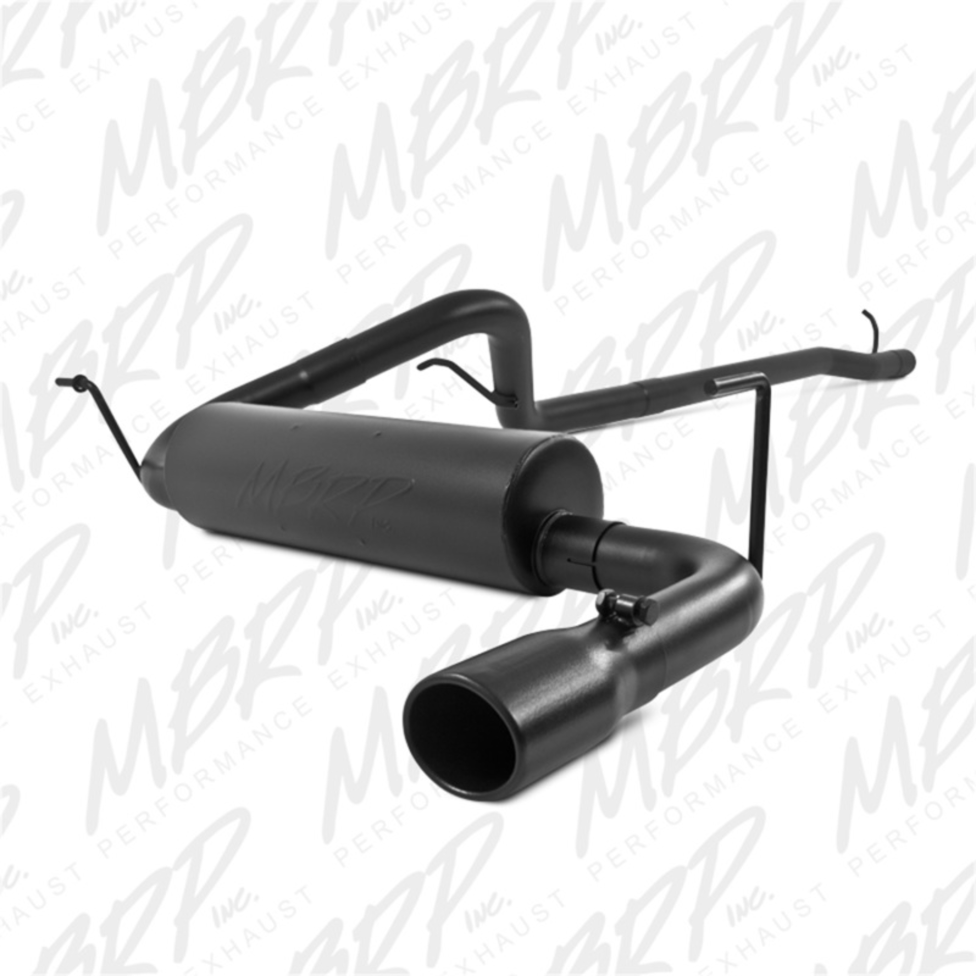 Picture of MBRP 12 Jeep Wrangler/ Rubicon 3.6L Cat Back Single Rear Exit Black Exhaust