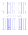 Picture of King Engine Bearings Mazda FS-DE L4/FP L4/FS L4  DOHC 16 Valve  (Size +0.5) Main Bearing Set