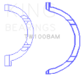 Picture of King Engine Bearings Nissan QR25DE DOHC 16 Valve Thrust Washer Set