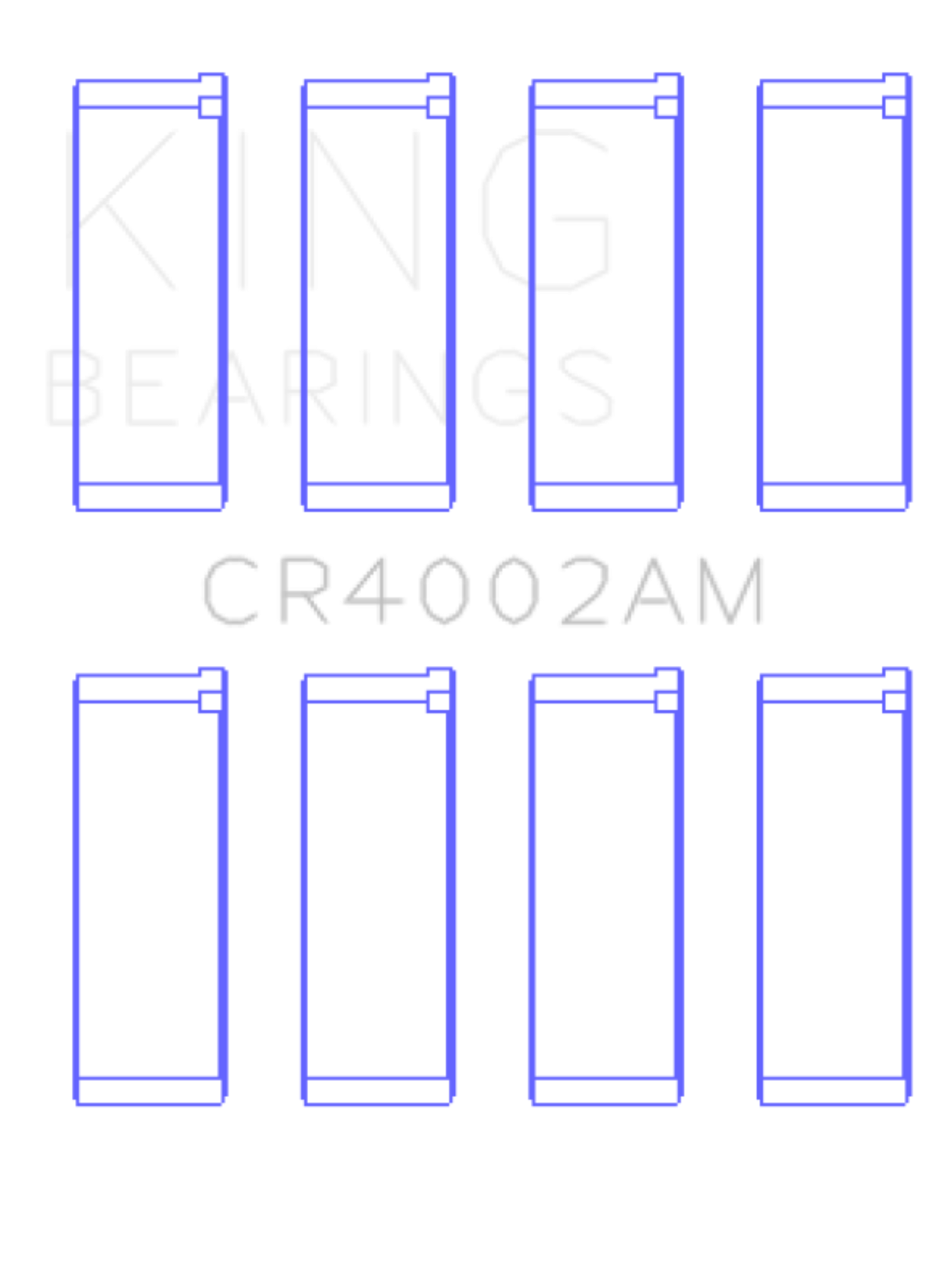 Picture of King Engine Bearings KING Connecting Rod Bearings - CR4002AM1.0