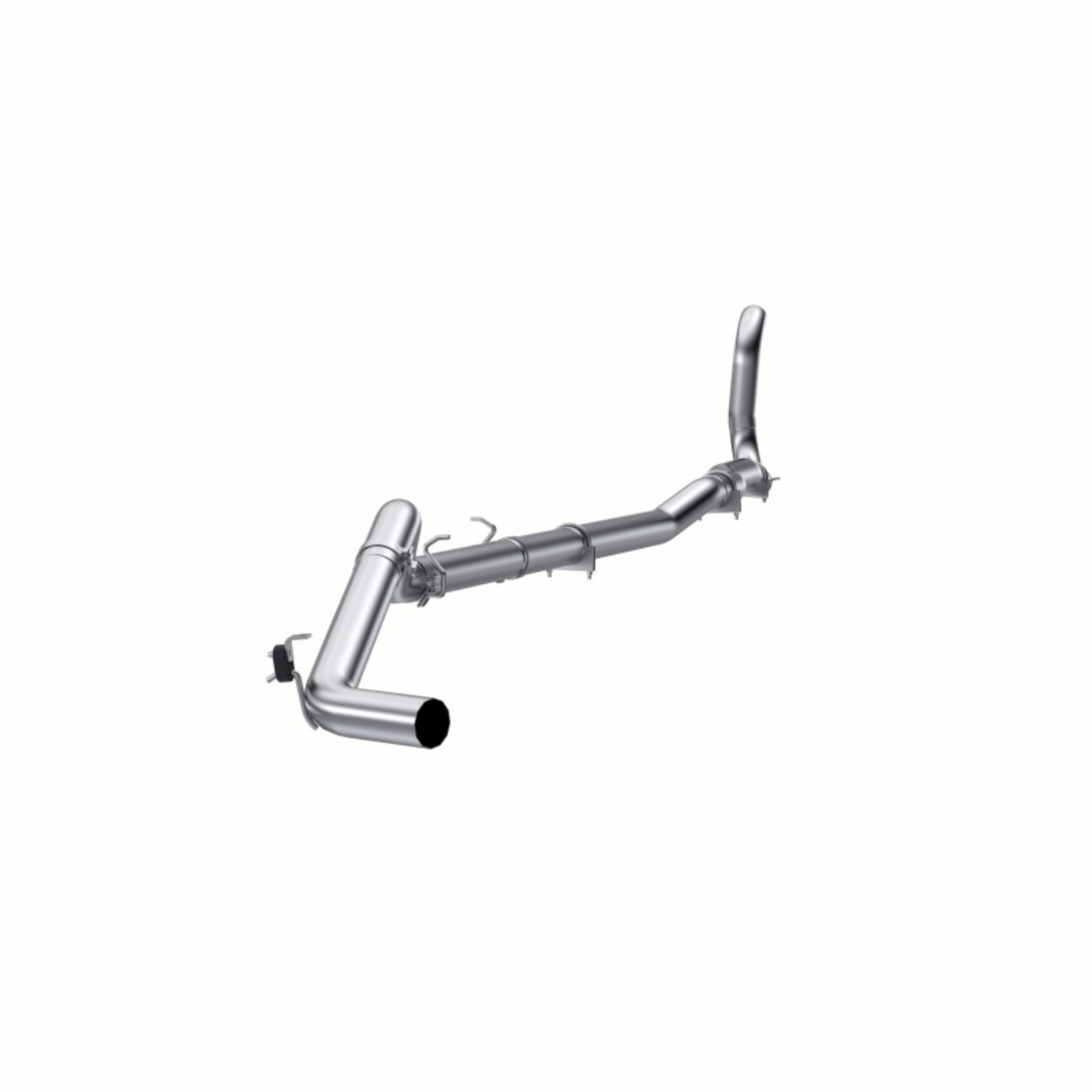 Picture of MBRP 88-93 Dodge 2500/3500 Cummins 4WD Turbo Back Single Side Exit No Muffler PLM Series Exhaust
